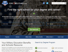 Tablet Screenshot of edu4military.com